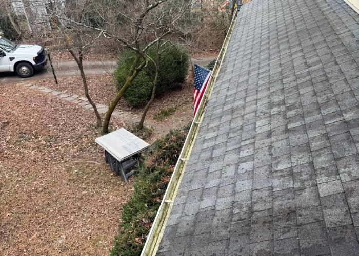 Gutter Cleaning service result project in Alamance County NC