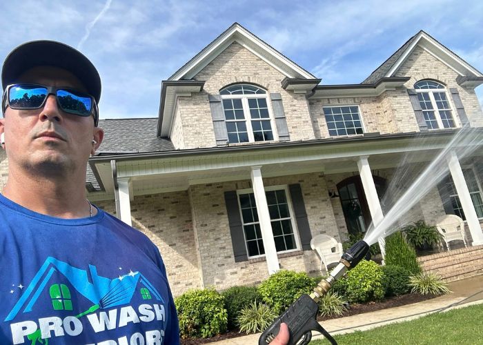 House Washing service result project in Graham NC
